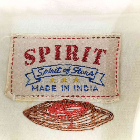 SPIRIT インド製 カウボーイ刺繍シャツ メンズ