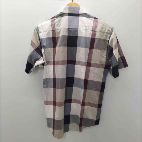 ブラックレーベルクレストブリッジ BLACK LABEL CRESTBRIDGE ロゴ プリント ノバチェック ワイドカラー S/S シャツ メンズ import:S