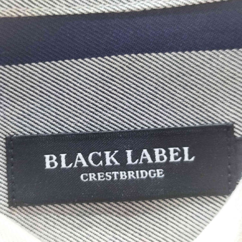 ブラックレーベルクレストブリッジ BLACK LABEL CRESTBRIDGE ロゴ プリント ノバチェック ワイドカラー S/S シャツ メンズ import:S
