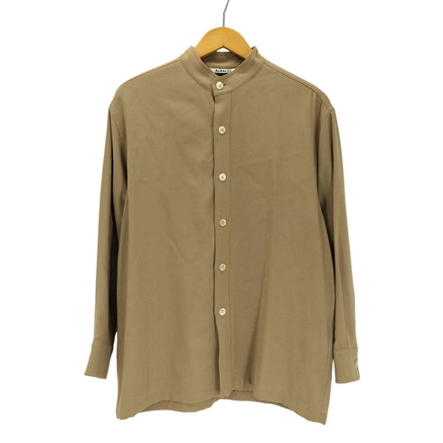 オーラリー AURALEE 19AW HARD TWIST W BARATHEA SHIRTS ハード ツイスト ダブル バラシア シャツ メンズ JPN:1