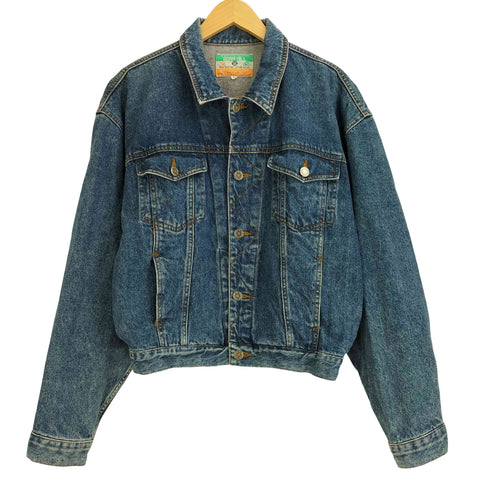 BORN HILL デニムトラッカージャケット 月桂樹ボタン メンズ import:L