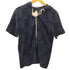 ブラックレーベルクレストブリッジ BLACK LABEL CRESTBRIDGE レザー パッチ パイル チェック 切替 S/S ジップアップ パーカー メンズ import:M