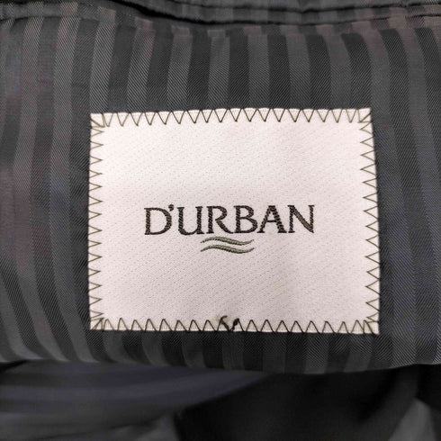 ダーバン DURBAN ウール 裏地ストライプ 1Bテーラードジャケット パンツ セットアップ メンズ