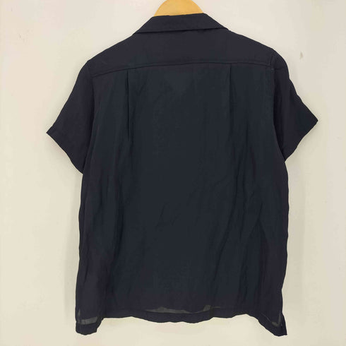 ビームスボーイ BEAMS BOY サテンオープンカラー ショートスリーブ シャツ レディース