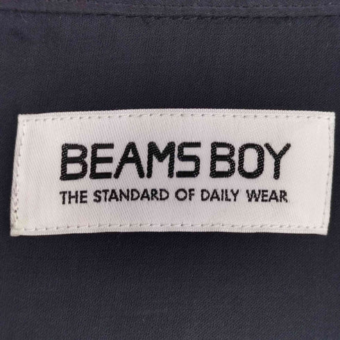 ビームスボーイ BEAMS BOY サテンオープンカラー ショートスリーブ シャツ レディース