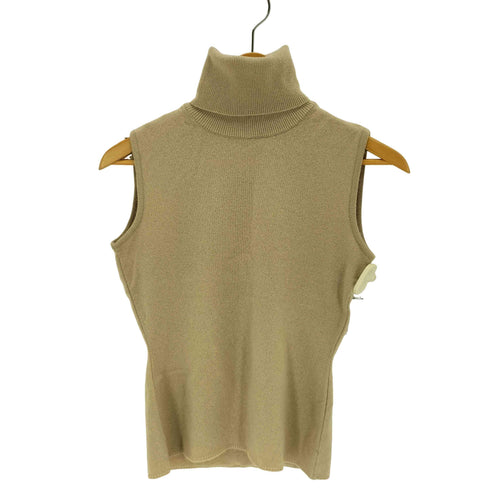 フォクシー FOXEY カシミヤ100 ハイネックノースリーブニット レディース 38