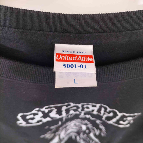 ハードコア パンク アートワーク 両面プリント S/S クルーネック Tシャツ メンズ JPN:L