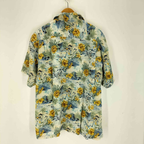 BIGOAK レーヨン オープンカラーアロハシャツ メンズ import:L