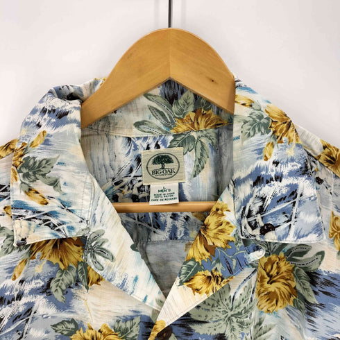 BIGOAK レーヨン オープンカラーアロハシャツ メンズ import:L