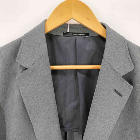 ユナイテッドアローズグリーンレーベルリラクシング UNITED ARROWS green label relaxing A+ ポリエステルツイル 2B ジャケット ウォッシャブル・ストレッチ・防シワ メンズ JPN:XL