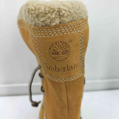 ティンバーランド Timberland ロゴ 型押し ボア スウェード レースアップ ブーツ レディース US:6M