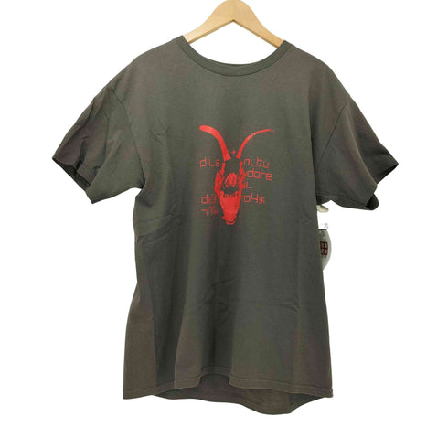 グラインドコア ノイズグラインド アートワーク 両面プリント S/S クルーネック Tシャツ メンズ import:L