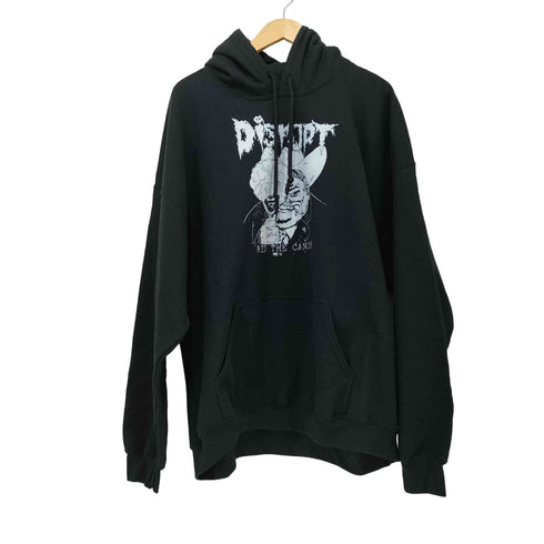 RID THE CANCER クラスト パンク ハードコア アートワーク プルオーバー パーカー メンズ import:XXL