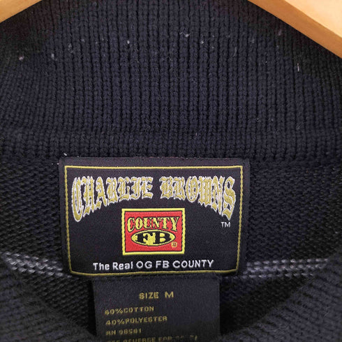 エフビーカウンティ FB COUNTY CHARLIE BROWN ニットポロシャツ メンズ import:M