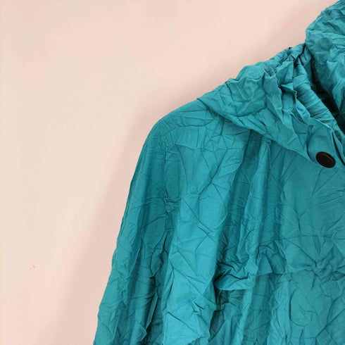 イッセイミヤケミー ISSEY MIYAKE me シワ加工 フーデッドブルゾン レディース