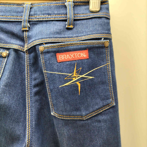 BRAXTON ブリクストン STRETCH JEHNS ストレッチ ジーンズ 刺繍 ローライズ スリット フレア デニム パンツ レディース JPN:M