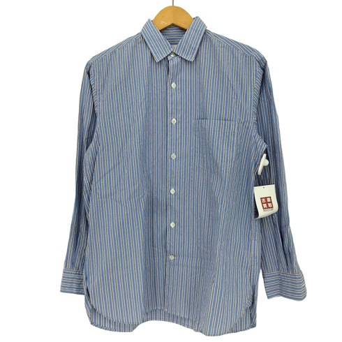 ユナイテッドアローズ UNITED ARROWS ブルーストライプ レギュラーカラーシャツ メンズ S