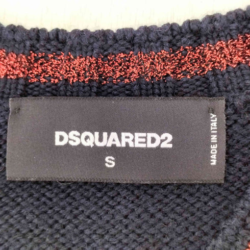 ディースクエアード DSQUARED2 マルチカラー スパンコールニットベスト レディース S