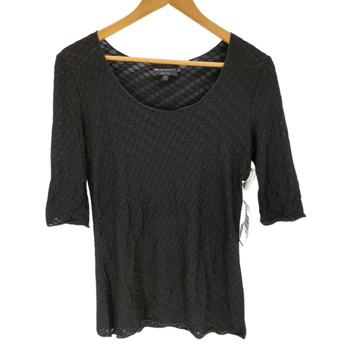 エンポリオアルマーニ EMPORIO ARMANI ダイヤカッティングS/Sシア―トップス レディース JPN:42