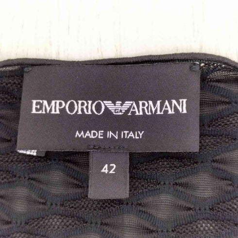 エンポリオアルマーニ EMPORIO ARMANI ダイヤカッティングS/Sシア―トップス レディース JPN:42