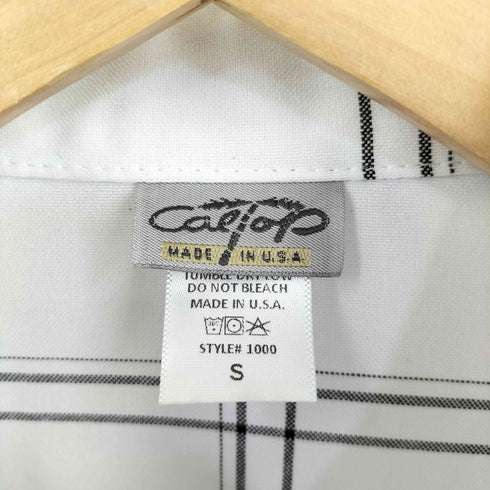 キャルトップ CALTOP ♯1000 Plaid チェック S/S シャツ メンズ import:S