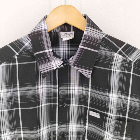 キャルトップ CALTOP ♯1000 Plaid チェック S/S シャツ メンズ import:S