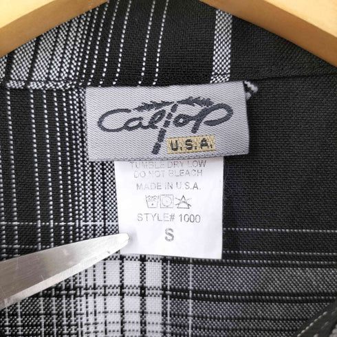 キャルトップ CALTOP ♯1000 Plaid チェック S/S シャツ メンズ import:S