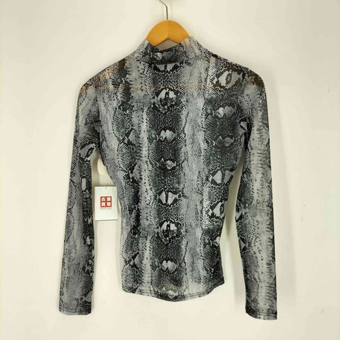 GALLERIE パイソンハイネックブラウス レディース