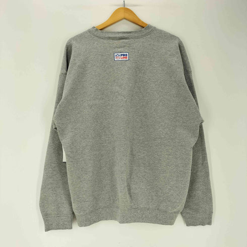 ナイキ NIKE 90S 白タグ USA製 PRO LINE フットボール チーム ロゴ プリント 裏起毛 スウェット メンズ import:L