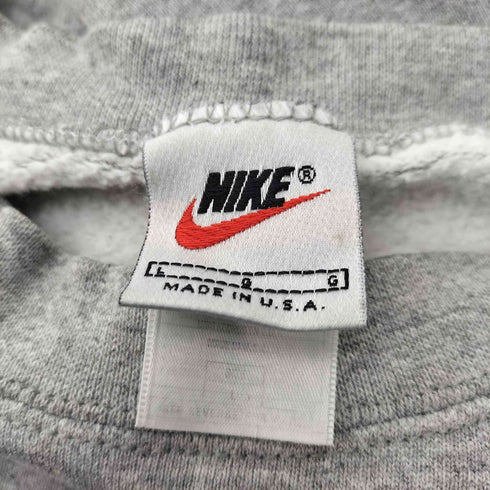 ナイキ NIKE 90S 白タグ USA製 PRO LINE フットボール チーム ロゴ プリント 裏起毛 スウェット メンズ import:L