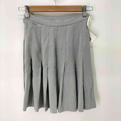 アニエスベー agnes b. MADE IN FRANCE レーヨン混プリーツミニスカート レディース 36