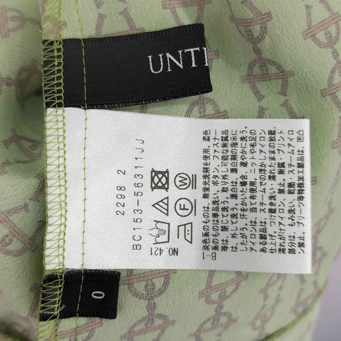 アンタイトル UNTITLED UTチェーンプリント ツーピース ワンピース レディース