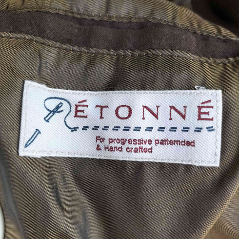 エトネ Etonne ゴートレザー スエード ジップアップジャケット メンズ import:S