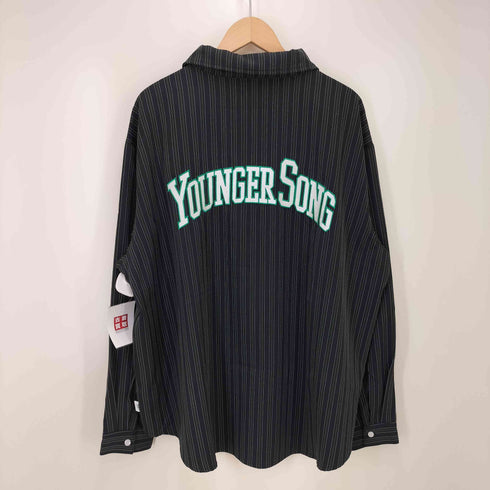 ヤンガーソング Younger Song ストライプオーバーシャツ メンズ