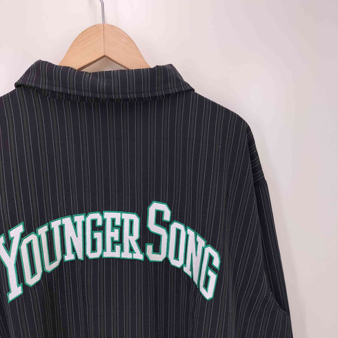 ヤンガーソング Younger Song ストライプオーバーシャツ メンズ