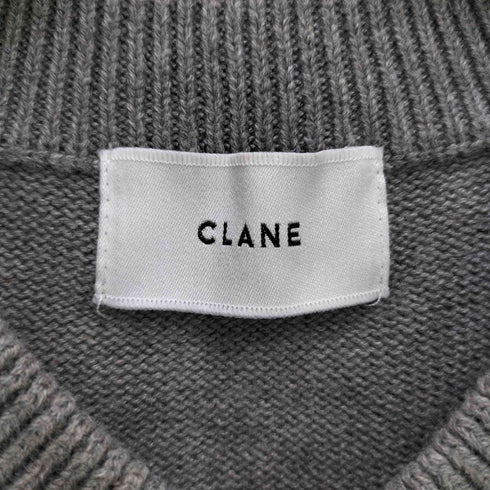 クラネ CLANE CROPPED V NECK KNIT TOPS レディース JPN:2