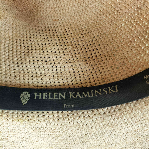 ヘレンカミンスキー HELEN KAMINSKI リボン付き ストローハット レディース