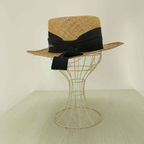 シャポードオー ChapeaudO 刺繍ストローハット レディース 57cm