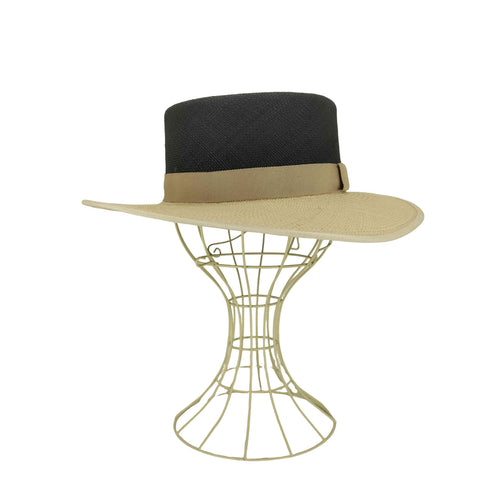 シャポードオー ChapeaudO 切替ストローハット レディース 57.5cm