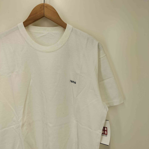 パパス papas 刺繍 クルーネック 半袖Tシャツ メンズ JPN:M