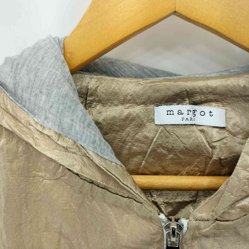 MARGOT イタリア製 レーヨン混 ジップアップパーカー レディース import:M