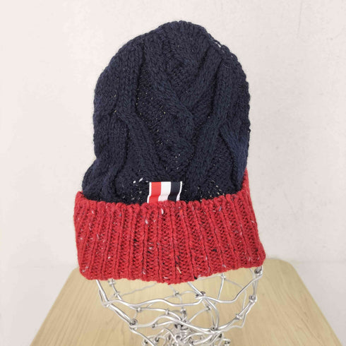 トムブラウン THOM BROWNE MADE IN IRELAND モヘヤ混ニットキャップ レディース FREE