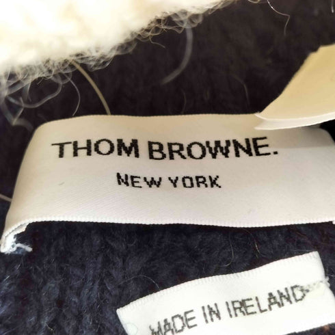トムブラウン THOM BROWNE MADE IN IRELAND モヘヤ混ニットキャップ レディース FREE