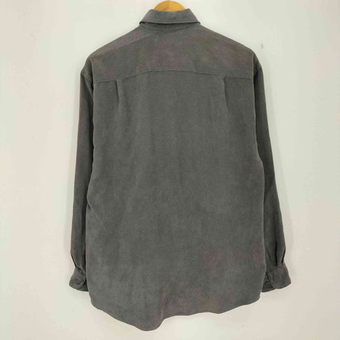 ヴァンヒューゼン VAN HEUSEN SOFT SUEDE スエード地 ダブルポケットシャツ メンズ import:S