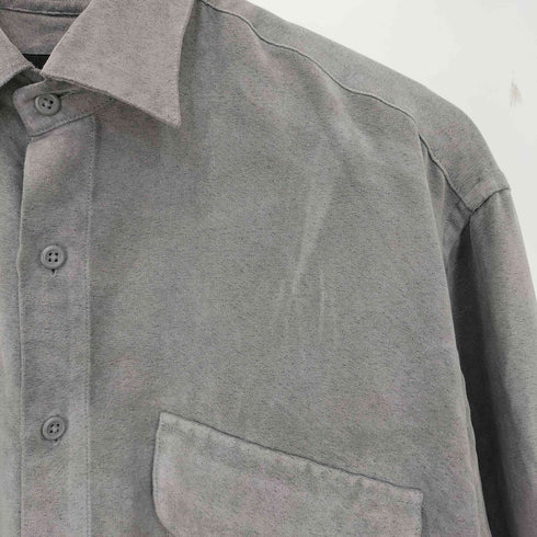 ヴァンヒューゼン VAN HEUSEN SOFT SUEDE スエード地 ダブルポケットシャツ メンズ import:S