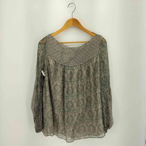 ザラ ZARA FOR Mum ペイズリーシフォンブラウス レディース import:M