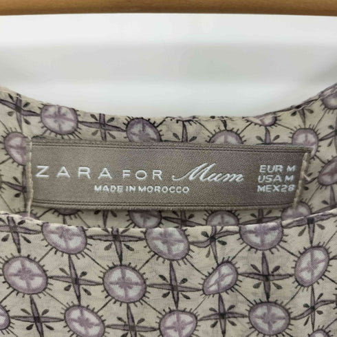 ザラ ZARA FOR Mum ペイズリーシフォンブラウス レディース import:M