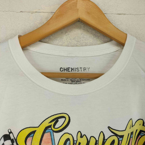 CHEMISTRY フロントカープリントクルーネックTシャツ メンズ L