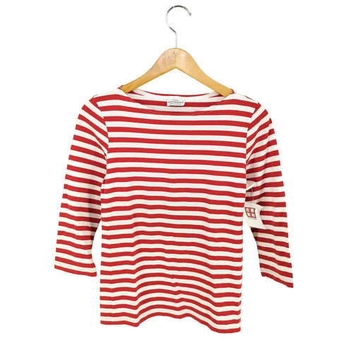 マリメッコ marimekko ボーダー七分丈カットソー レディース