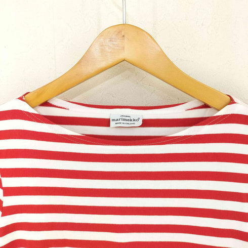 マリメッコ marimekko ボーダー七分丈カットソー レディース